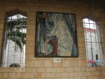 Nazaret - motiv zvěstování na česko-slovenské mozaice